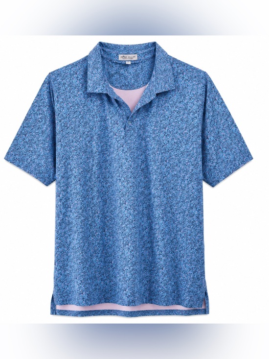 Peter Millar Other - Peter Millar Summer Comfort XL Guitar Print Performance Polo Blue Music Shirt